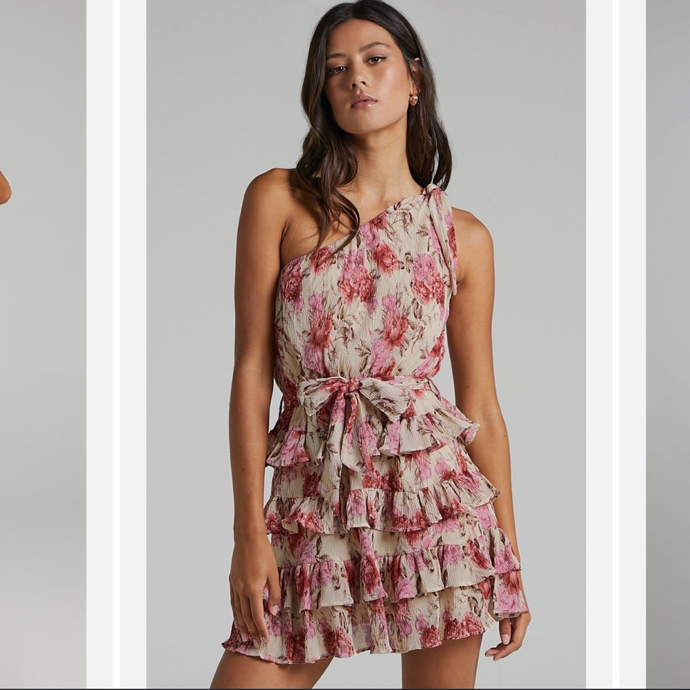 Love You More dress in Rose Floral SHOWPO size 8 L